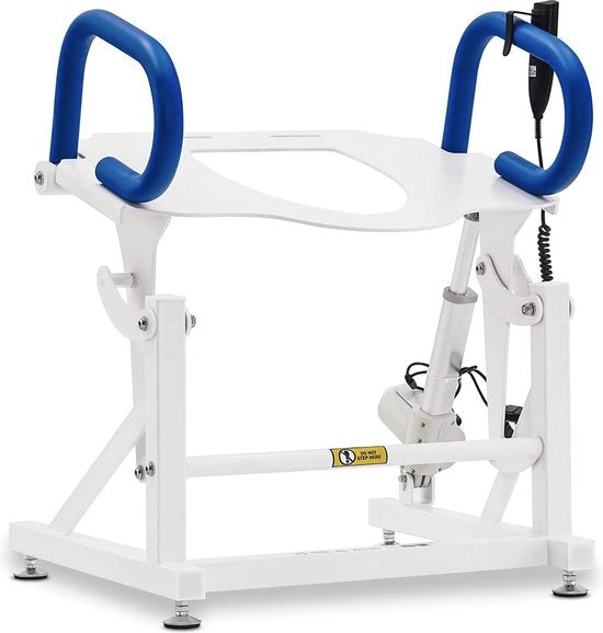 Aiuto Elettrico per la Toilette - Elevatore per WC - Elevatore per Toilette con Braccia - Sollevamento Toilette con Supporto per Braccia - Elevatore per Toaletta - Assistenza per Disabili - Adatto per Adulti - 51 x 65 x 84 cm