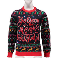 MAGLIA X-MAS CON LUCI DONNA