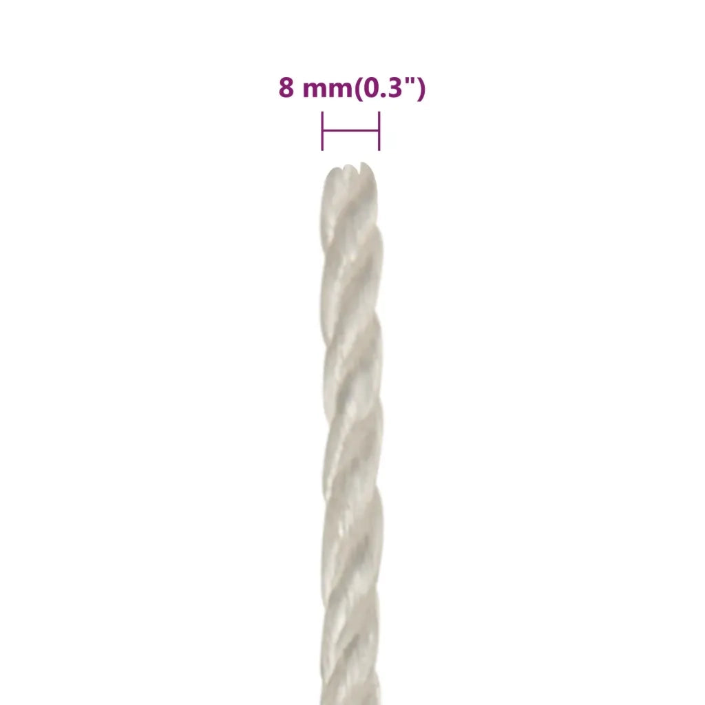 Corda da Lavoro Bianca 8 mm 100 m in Polipropilene 153047