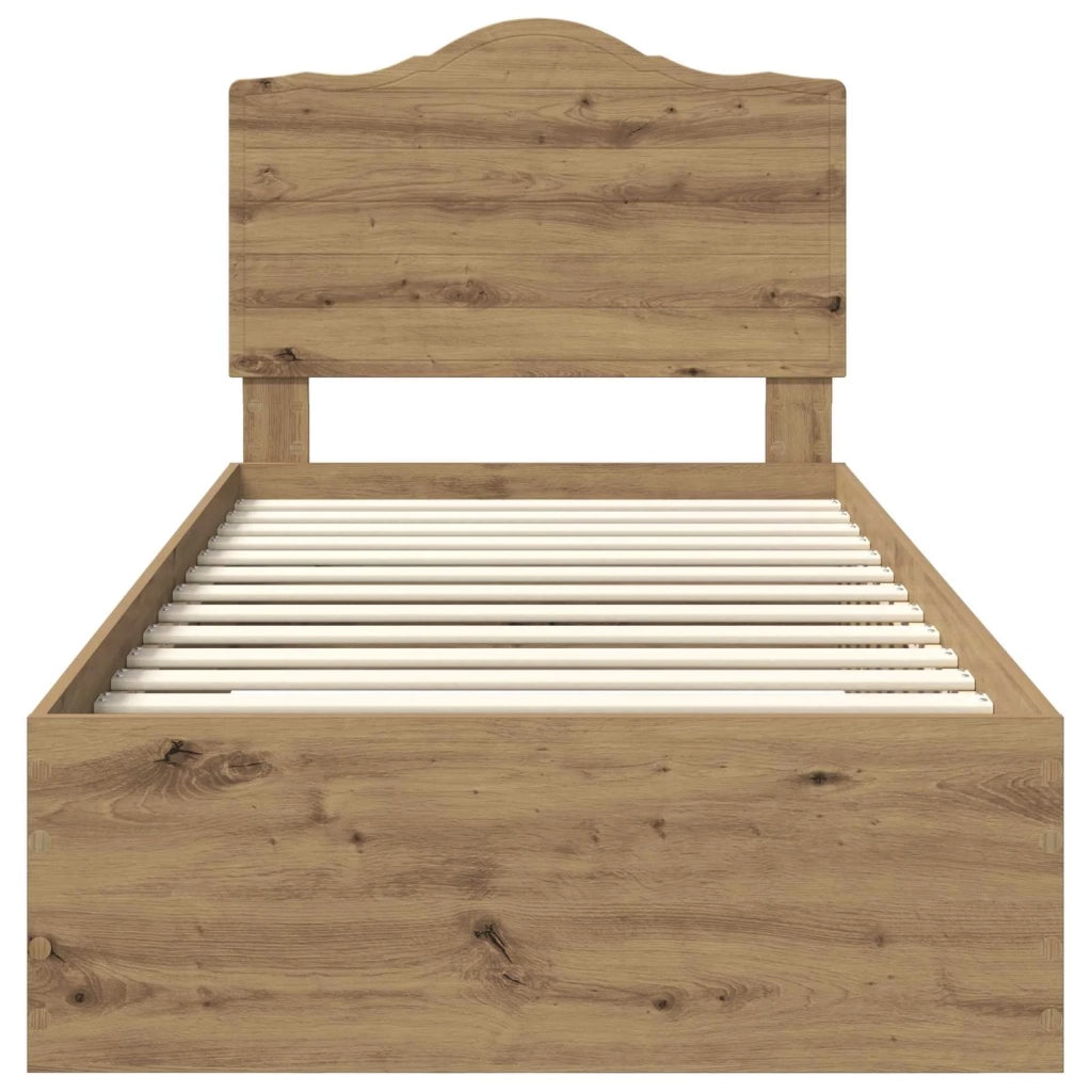 Struttura del letto Rovere artigianale 100 x 200 cm