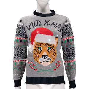 MAGLIA X-MAS CON LUCI DONNA