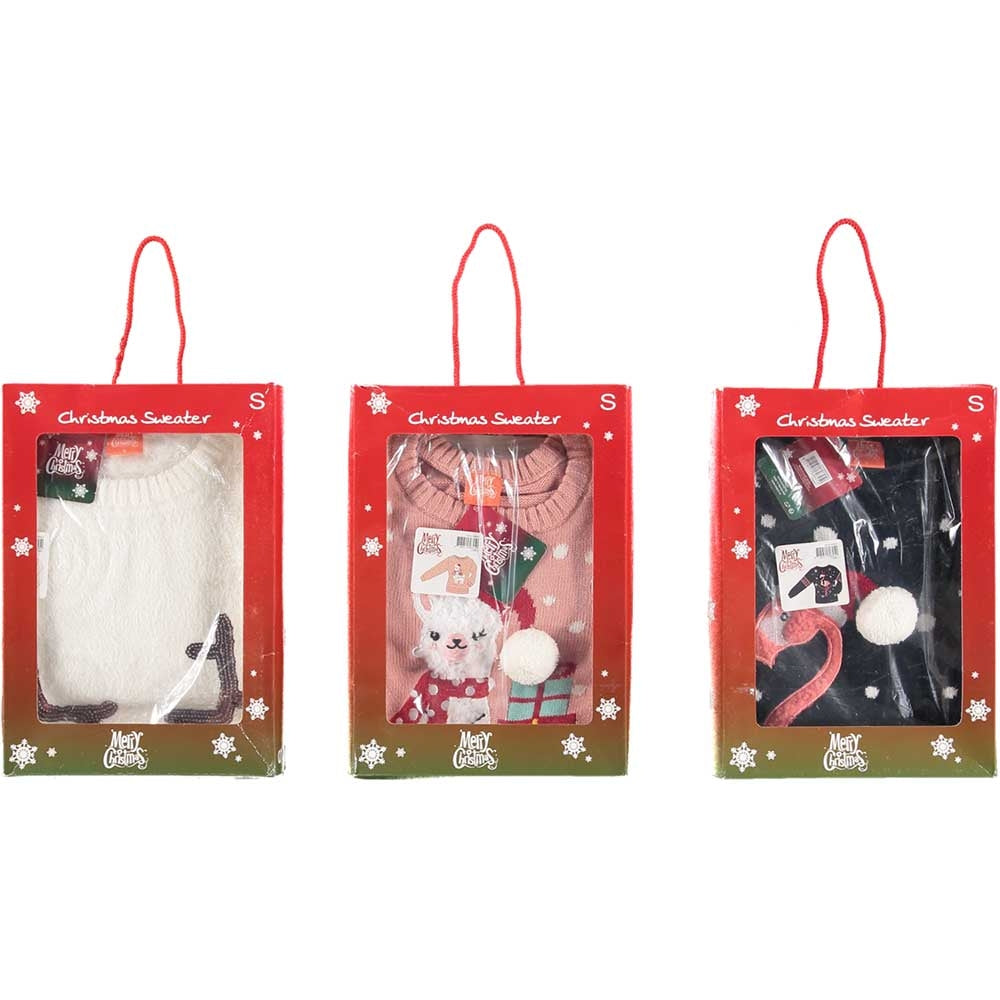 MAGLIA X-MAS CON LUCI DONNA