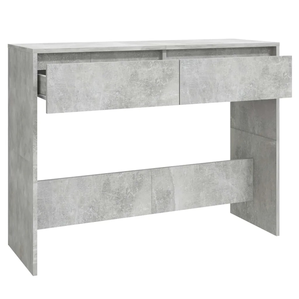 Tavolo Consolle | Tavolo d'Ingresso Grigio Cemento 100x35x76,5 cm in Truciolato