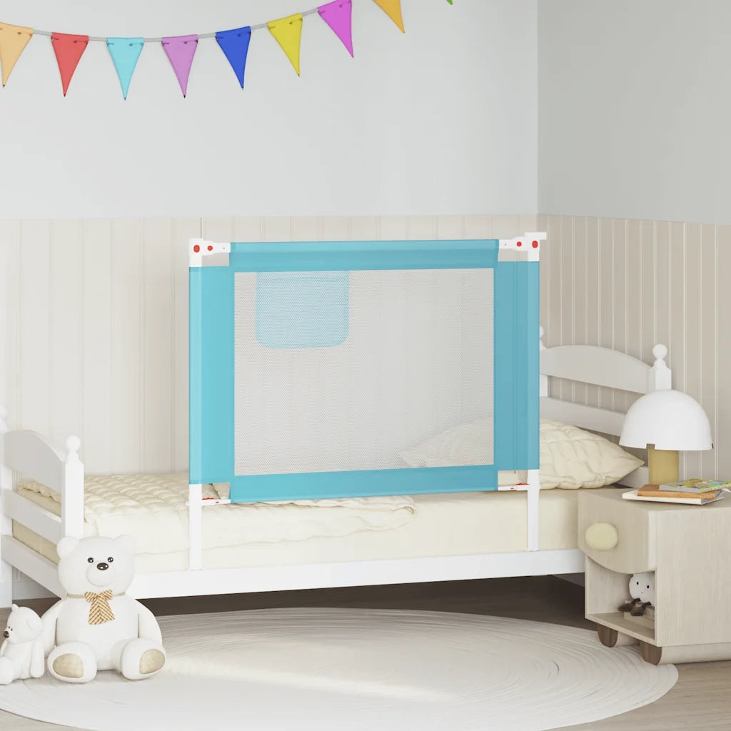 Sponda Letto di Sicurezza per Bambini Blu 100x25 cm in Tessuto cod mxl 70946