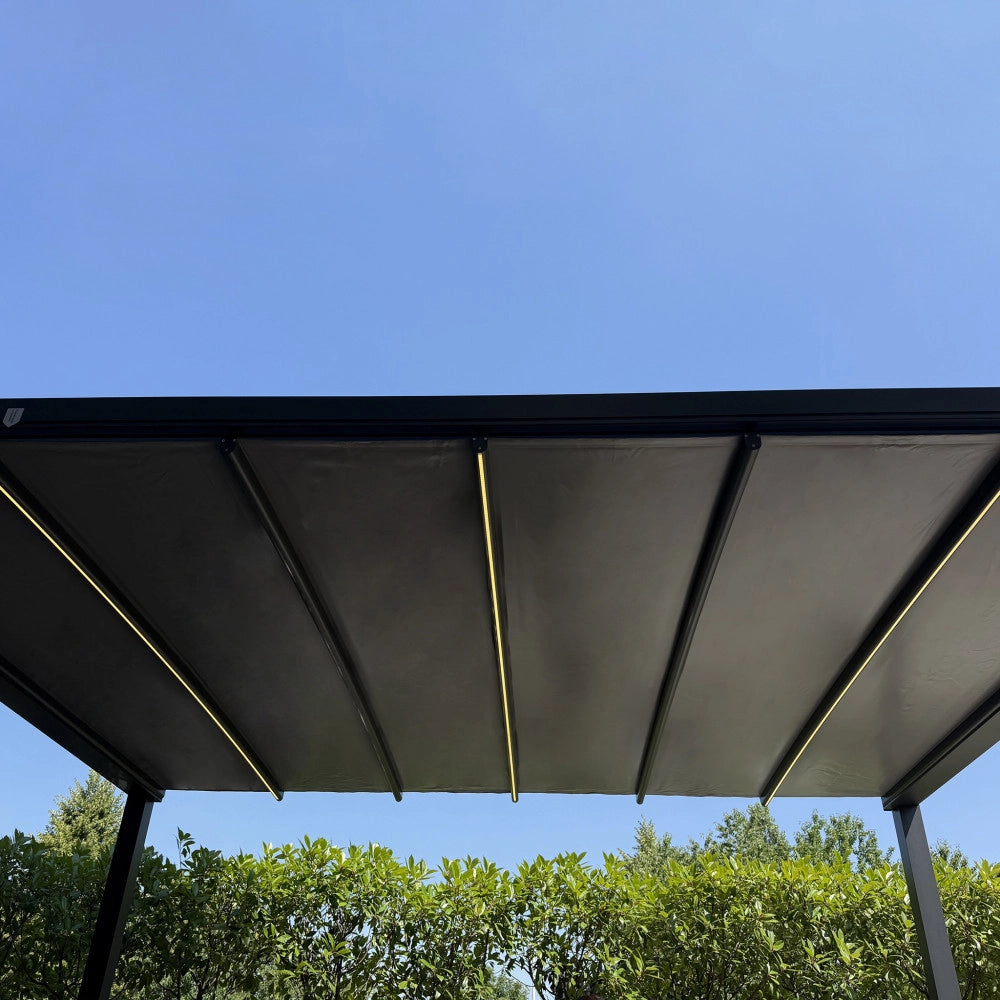 PERGOLA RETRATTILE MOTORIZZATA 3 X 4 CON LED