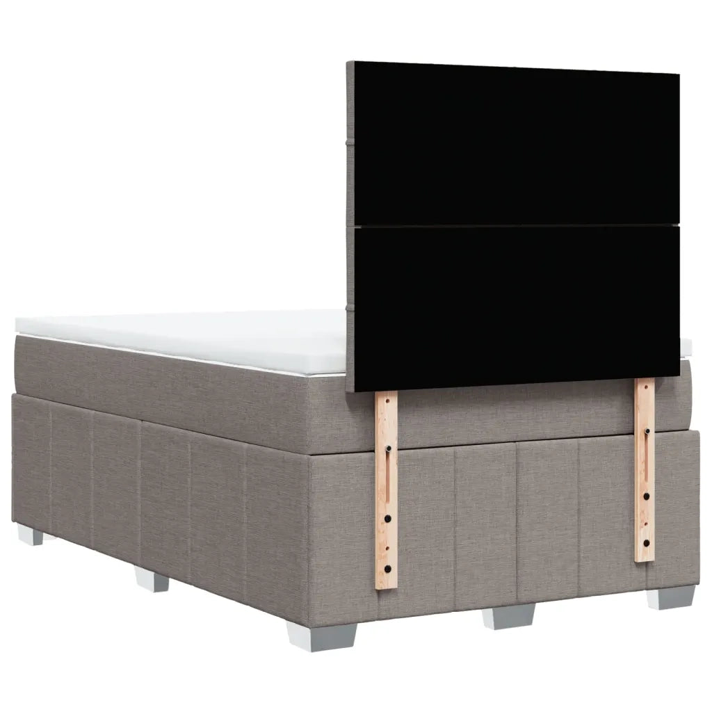 Giroletto a Molle con Materasso Tortora 120x200 cm in Tessuto 3291639