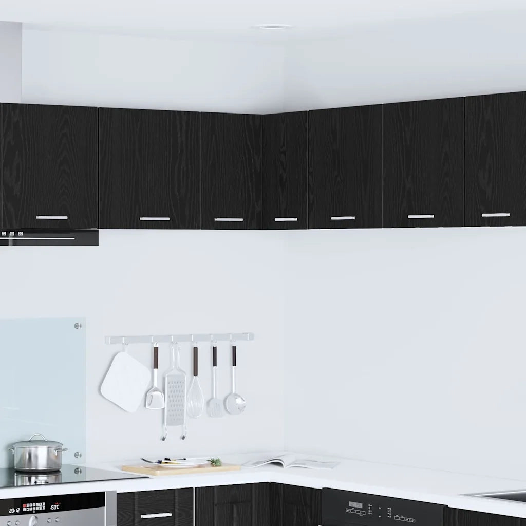 Armadio pensile Rovere Nero e Bianco 57 x 57 x 40 cm