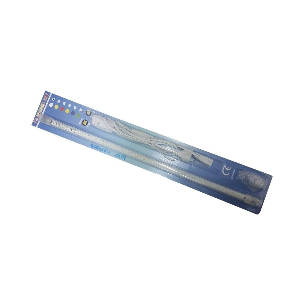 Trade Shop - Tubo Led T5 60smd 5w Bianco Freddo 220v-240v 50-60hz Con Supporto 270 Lumen Per Acquario -