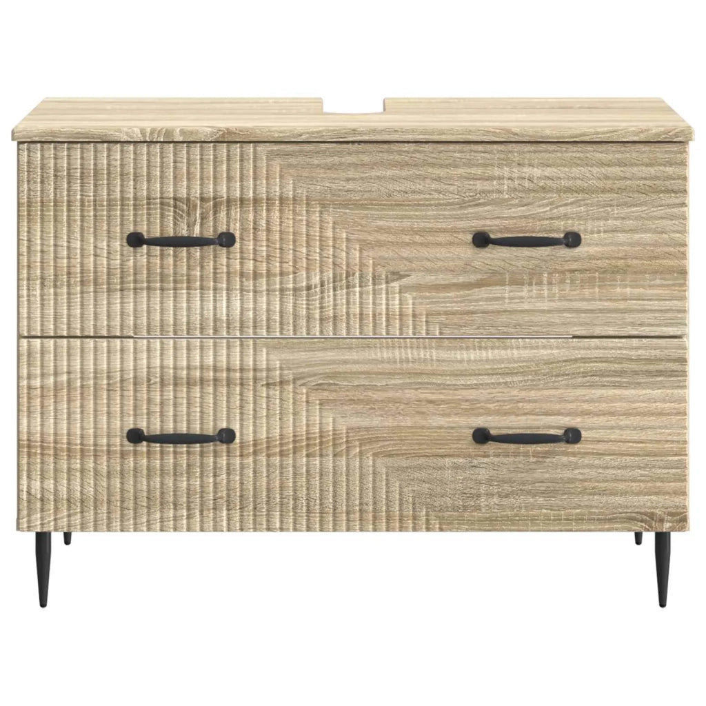 Armadio per Lavabo da Bagno HAARLEM Rovere Sonoma 896797