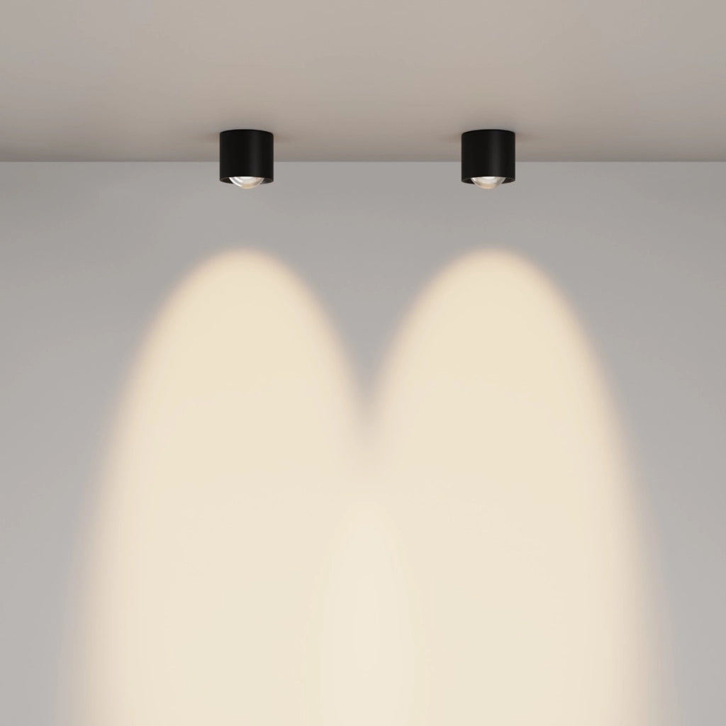 Faretto soffitto LENS LED 15W nero alluminio IP44 Maytoni