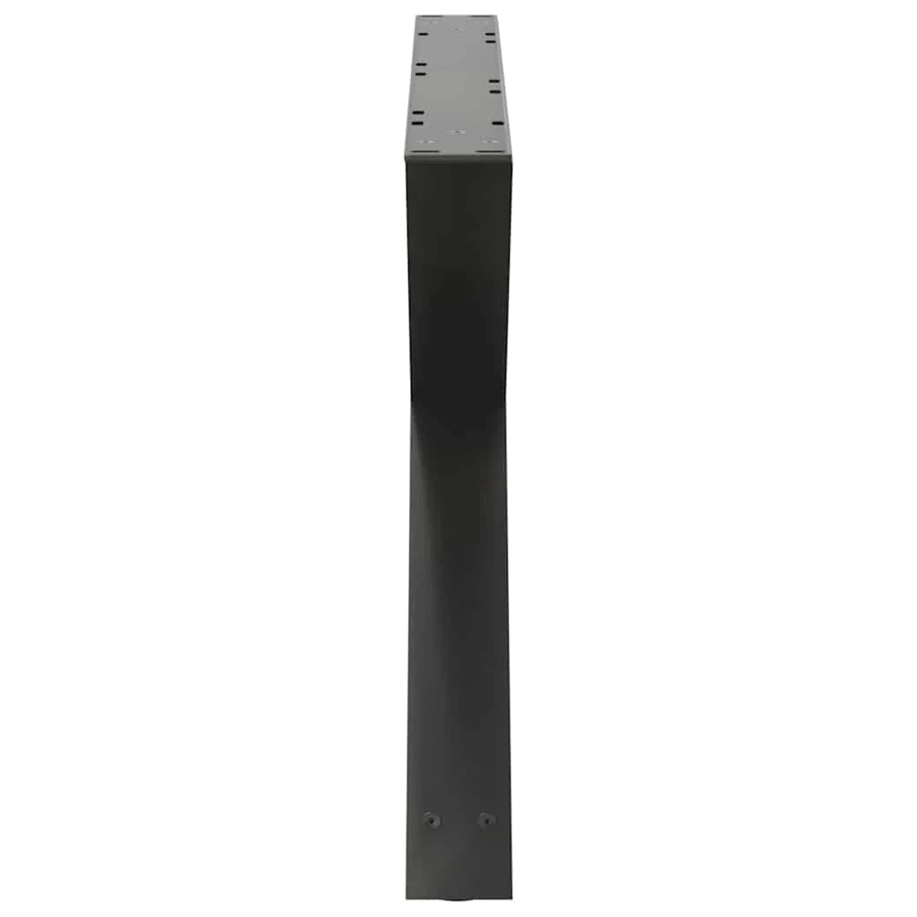 Set di 2 gambe regolabili per tavolino da caffè design moderno 70 x 42-43,3 cm acciaio antracite 02_0057000
