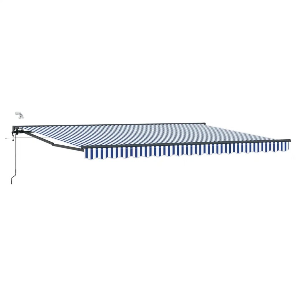 Tettuccio Elettrico Retrattile Blu, Bianco, Antracite 4 x 2 m 3421522