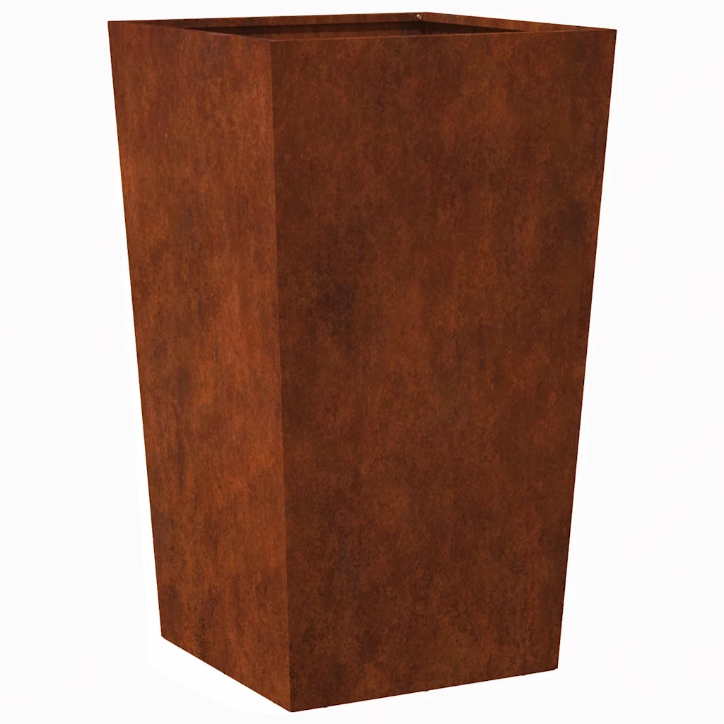 Fioriera da Giardino 45x45x75 cm in Acciaio Corten