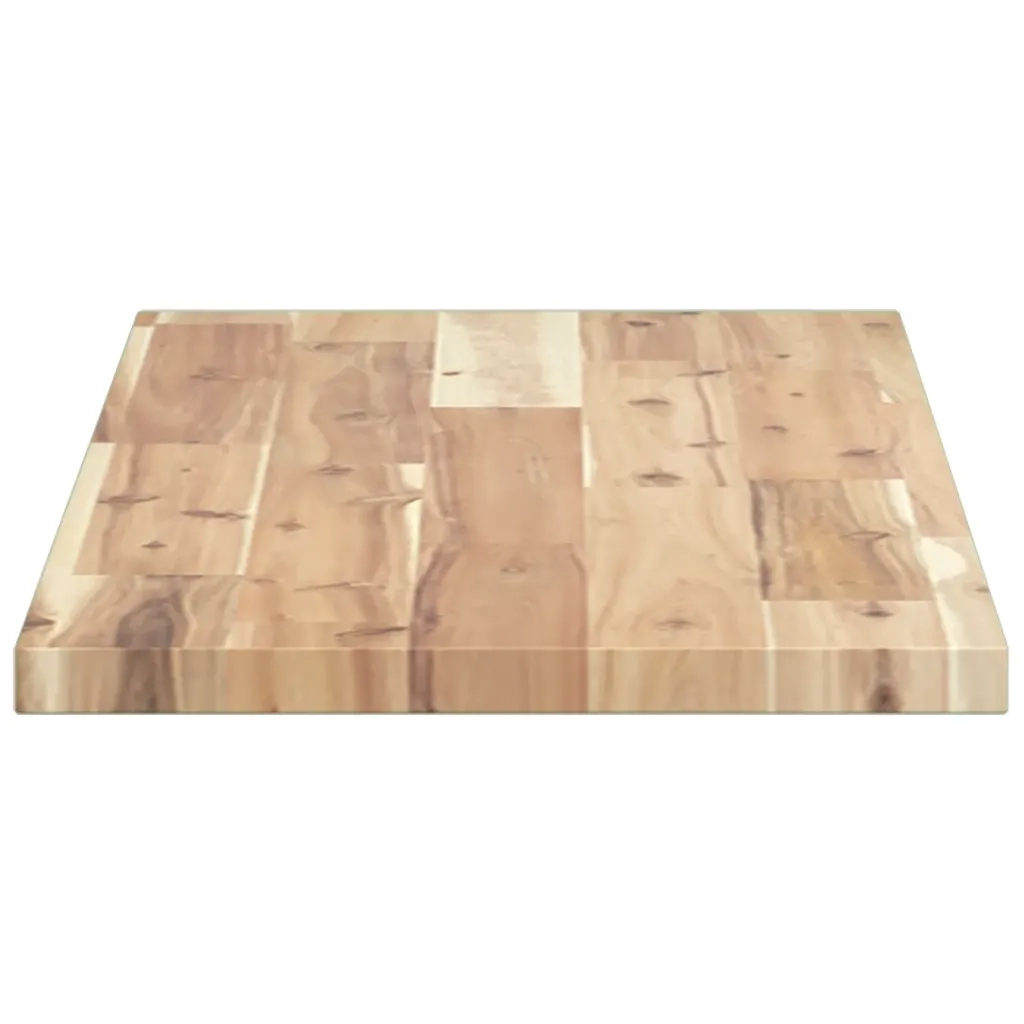 Piano per Tavolo 80x30x2cm Rettangolare Legno Massello Acacia
