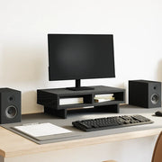 Supporto per Monitor Rovere Nero 50x27x15 cm in Truciolato 868088