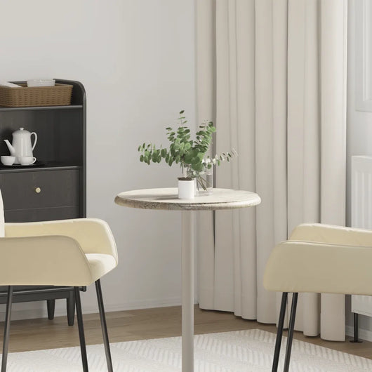 Piano per Tavolo Grigio Ø50x2,5 cm in Marmo 149194