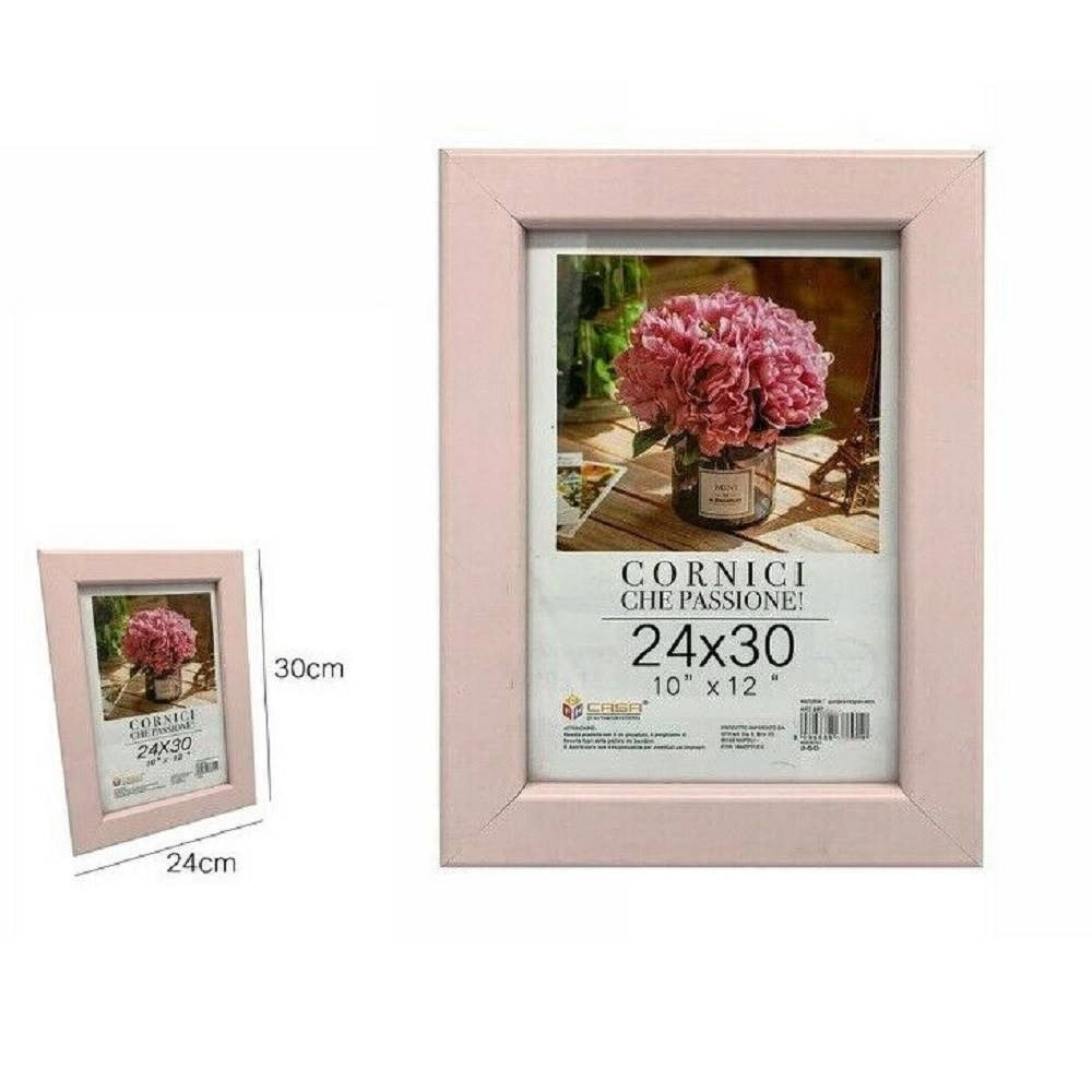 Trade Shop - Cornice Per Foto Fotografie Quadri Tele Poster Portafoto 24 X 30 Cm Rosa 68607 -