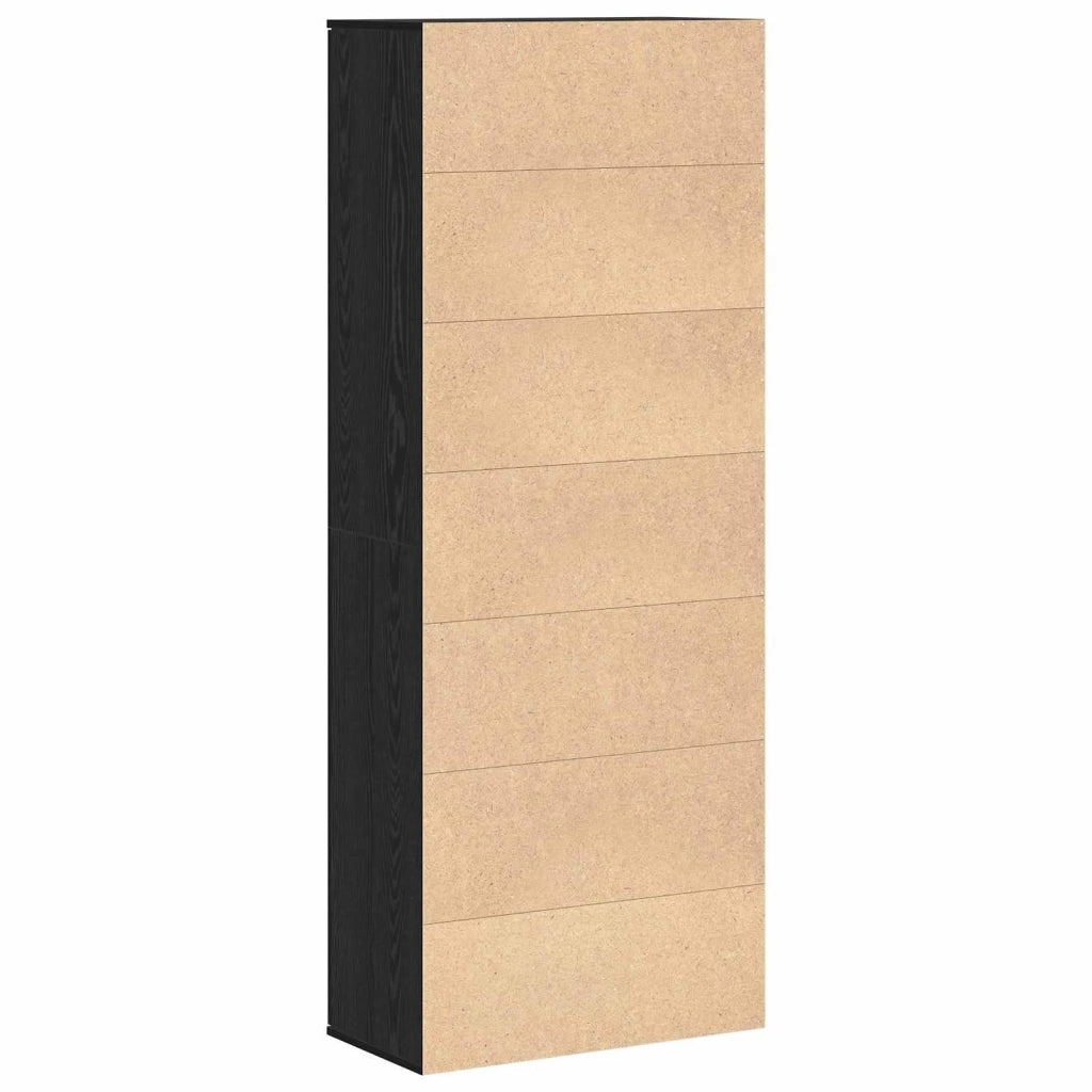 Credenza Rovere Nero 70 x 33.5 x 180 cm Legno multistrato 3365566