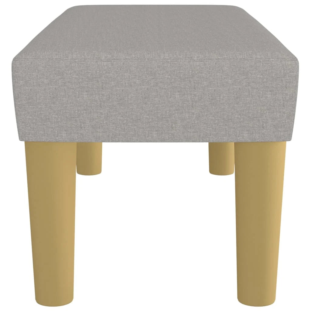 Panca 70 x 30 x 30 cm tessuto grigio chiaro 02_0010552