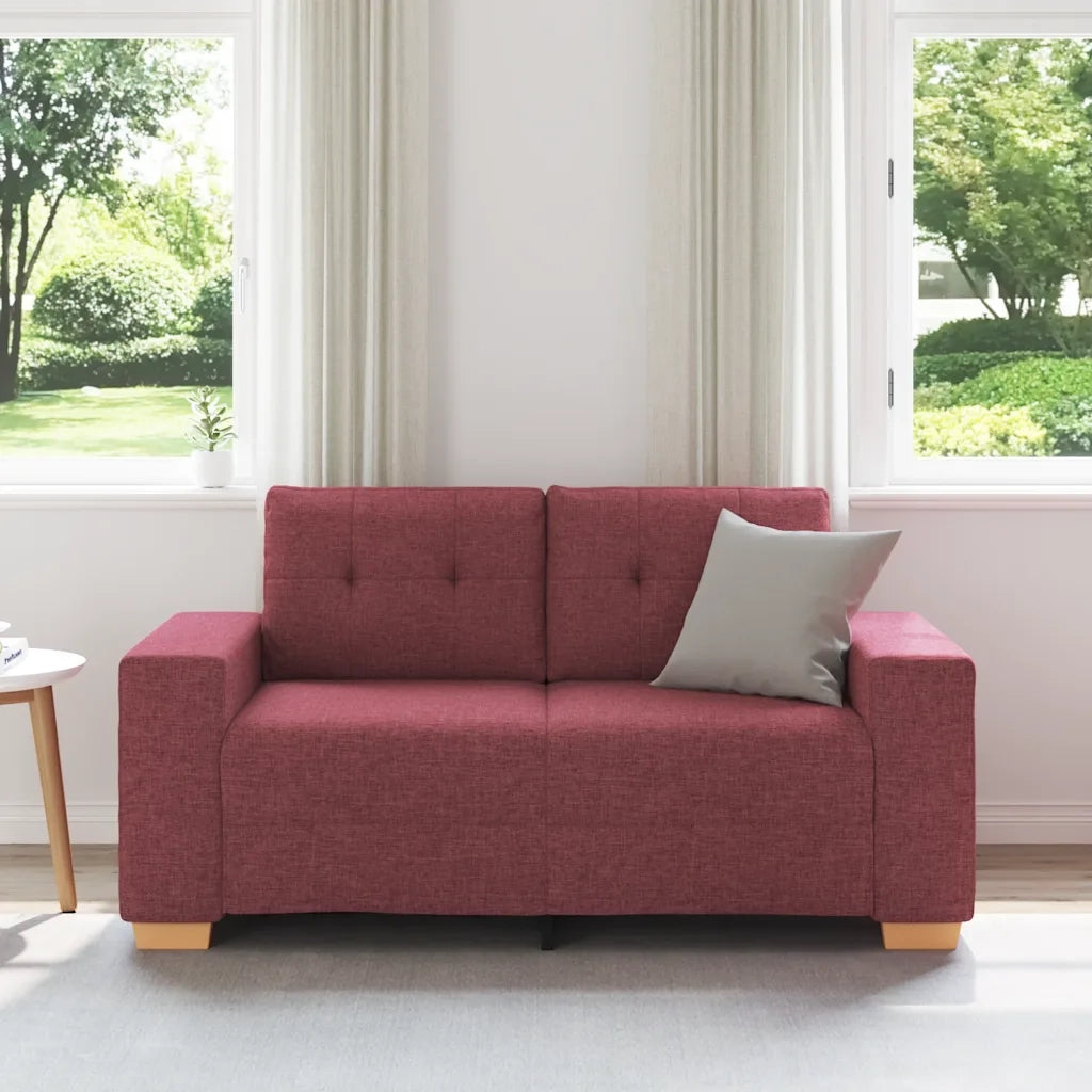 Divano Divanetto Rosso Vino 160x77x82 cm in Tessuto 4105071