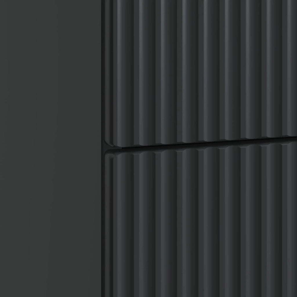 Armadio da Notte con cassetto 2 pcs Nero 43 x 34,5 x 48 cm 894528
