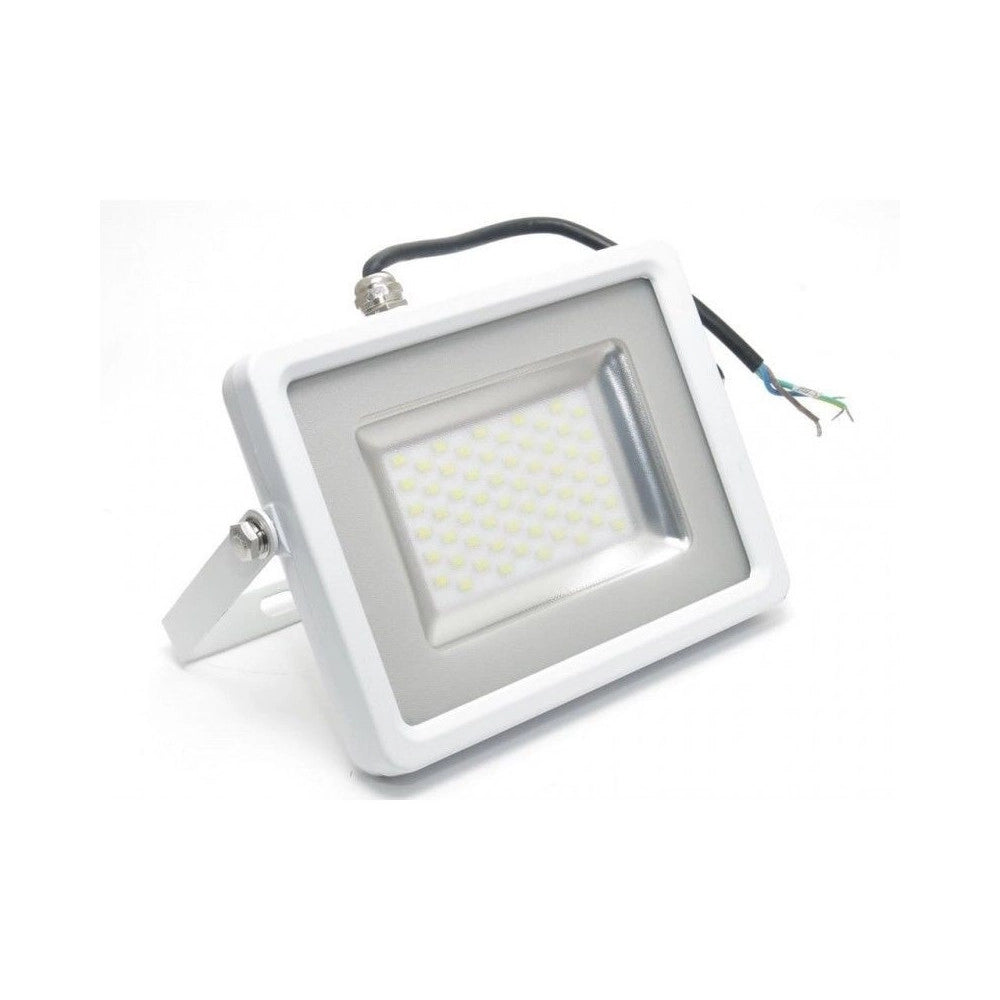 Trade Shop - V-tac Faro Led Smd 10w 20w 30w 50w 100w Ultra Slim Da Esterno Colore Bianco - -bianco Freddo-30 Watt