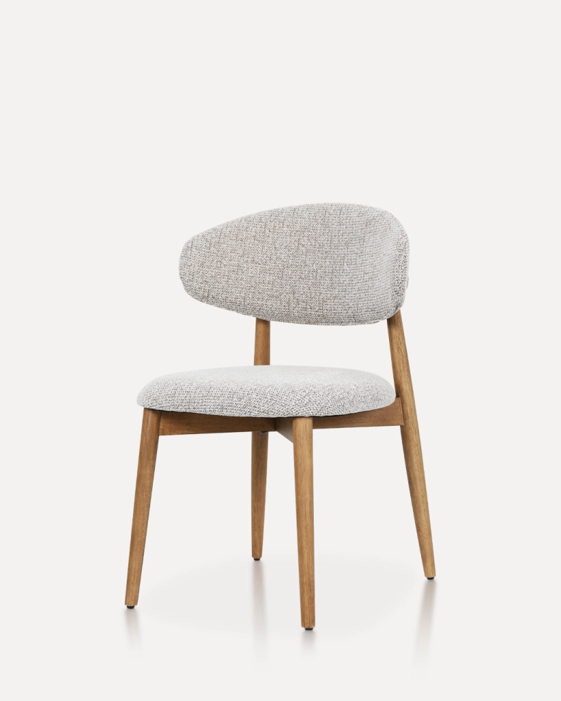 Sedia in Legno Daphne, Colore Noce/Argilla