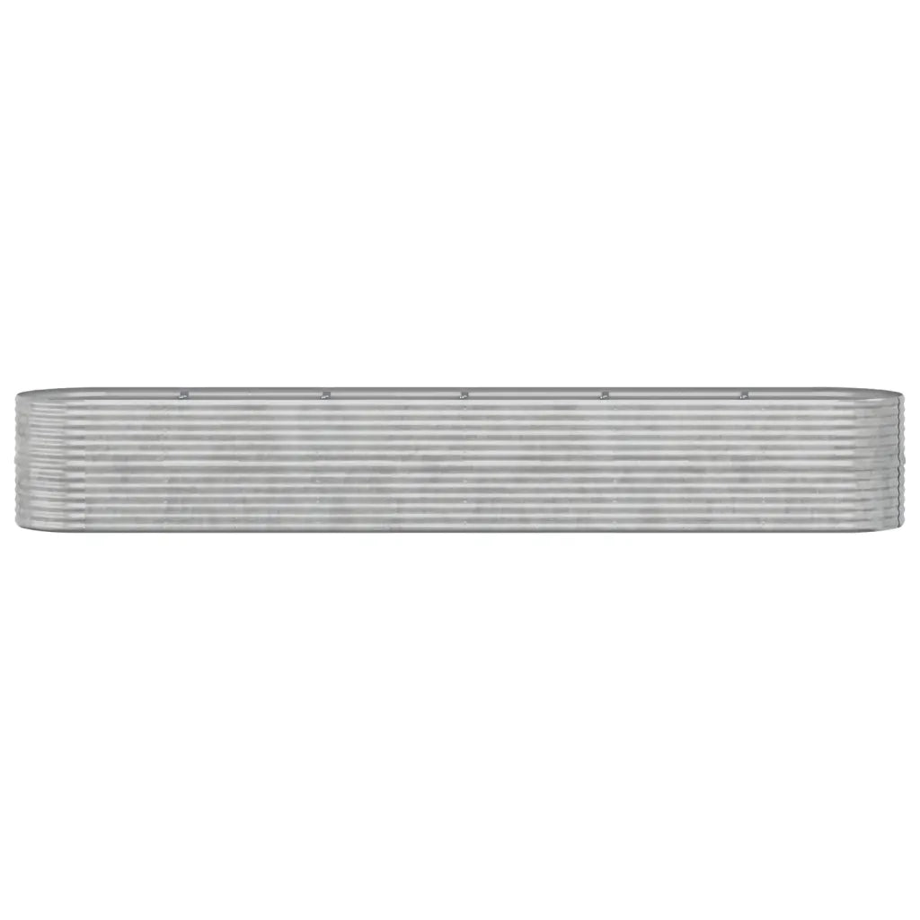 Letto Giardino Acciaio Zincato 440x80x68cm Argento 318972