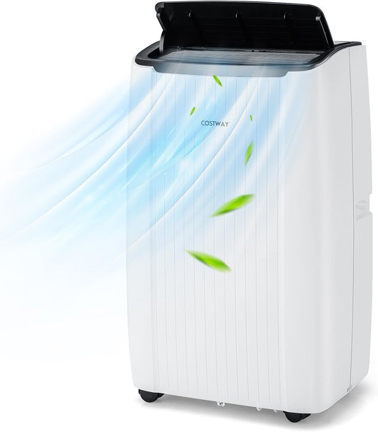 Condizionatore Portatile Caldo e Freddo, 12000BTU/3,5kW, 6 in 1 Con Raffreddamento, Riscaldamento, Ventola, Deumidificazione, Modalità Notturna e WiFi, 24H Timer, R290 (12000BTU|42m²)  [Classe di efficienza energetica A]