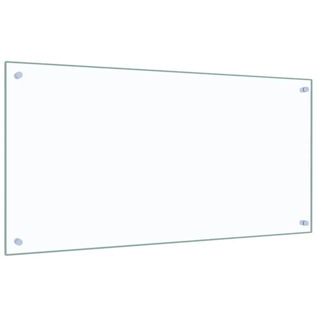 Paraschizzi per Cucina Trasparente 100x50 cm in Vetro Temperato CFW7456109