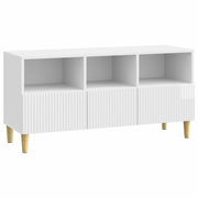 Mobile TV Bianco Lucido 102 x 34,5 x 50 cm Legno ingegnerizzato