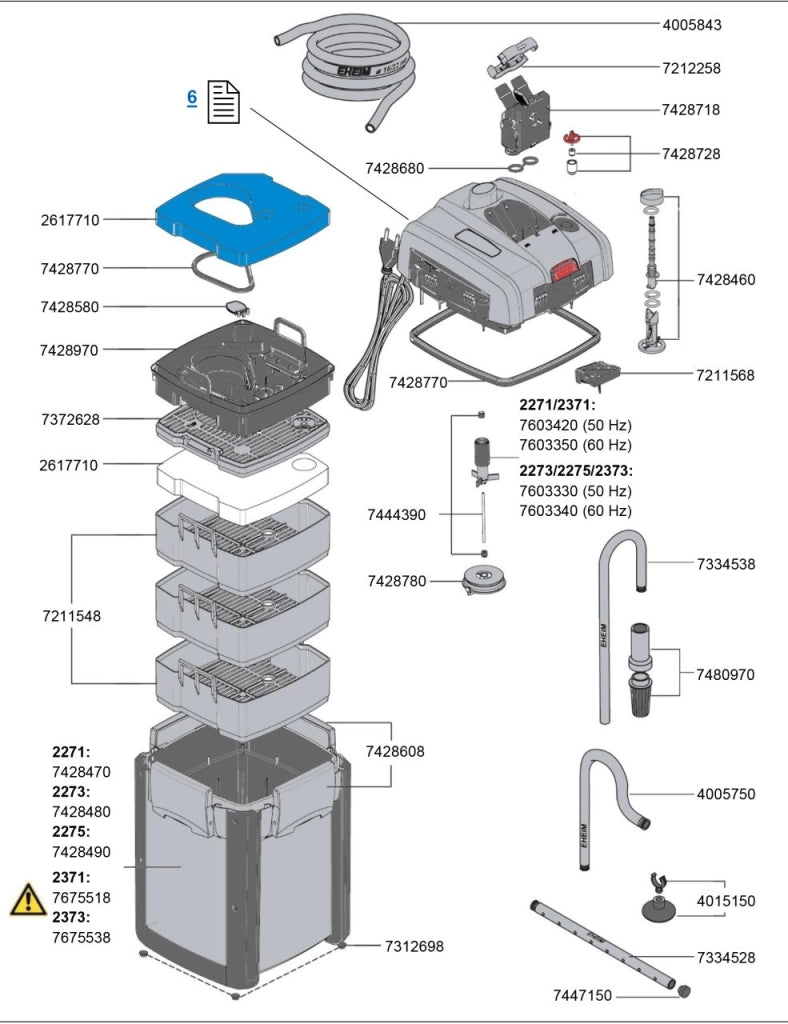 Eheim 2373020 Professionel 4+ 350T Termofiltro Esterno per acquari fino a 350L