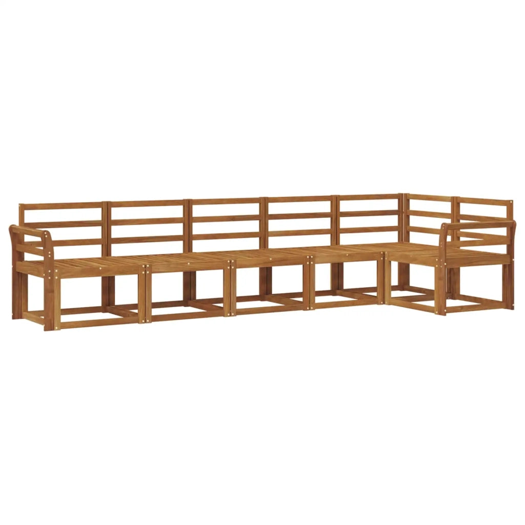 Set di divani da esterno 6 pcs Naturale