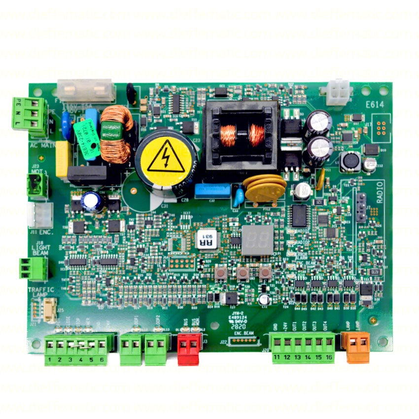 SCHEDA ELETTRONICA E614 INCORPORATA NELL'AUTOMATISMO FAAC 63001034 AUTOMAZIONE