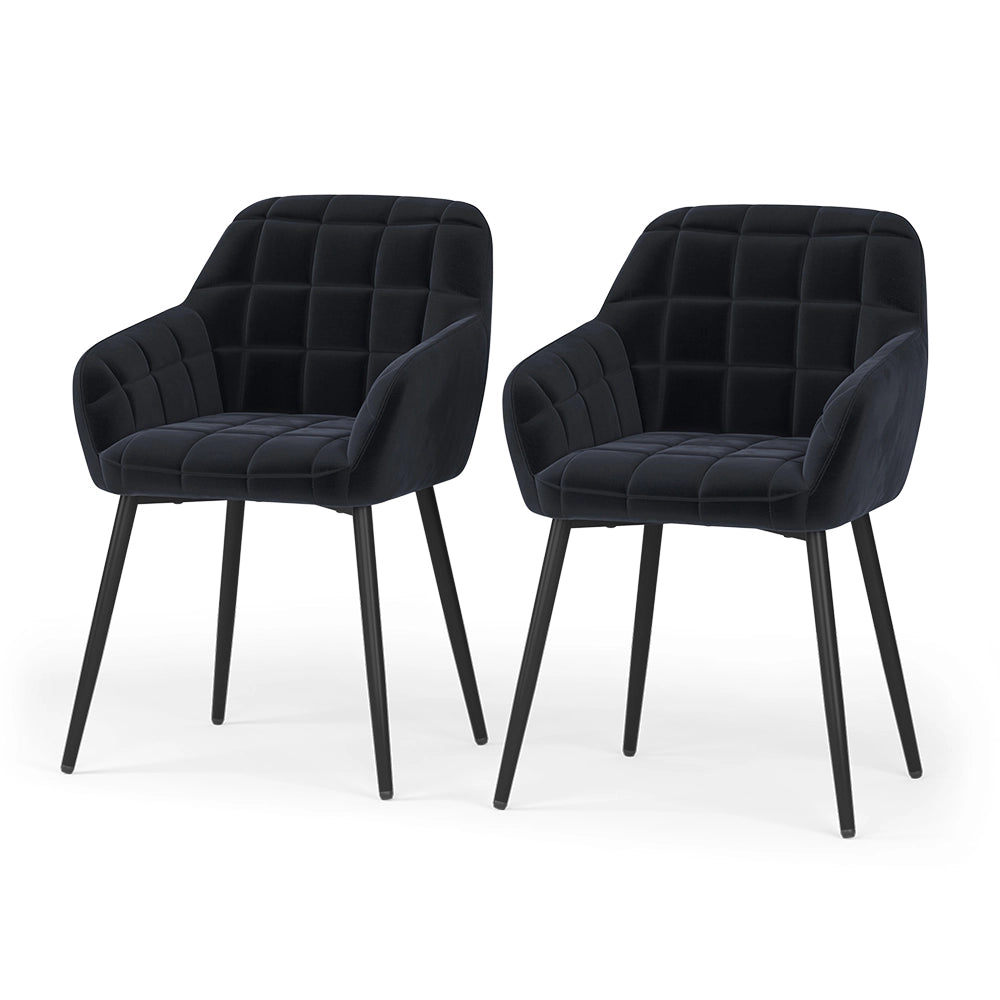 Vicco sedie Nero 53.5 x 55.5 cm Set di 2