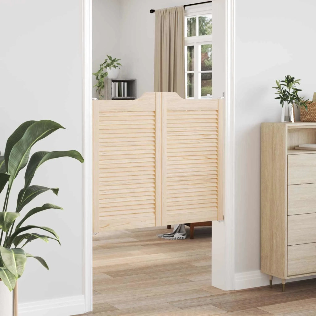 Porte Swing Naturale 90 x 50 cm Legno Massello di Pino
