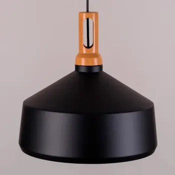 Lampadario Portalampada a Sospensione Attacco E27 Design Nordico IP20 Da Interni nero