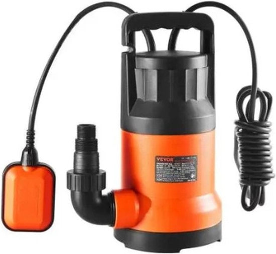 Pompa di acqua - Pomp di utilizzo - Pomp a doppio effetto - per scarico dell'acqua - IPX8 - 400W - 4000GPH - 1PK - Arancione