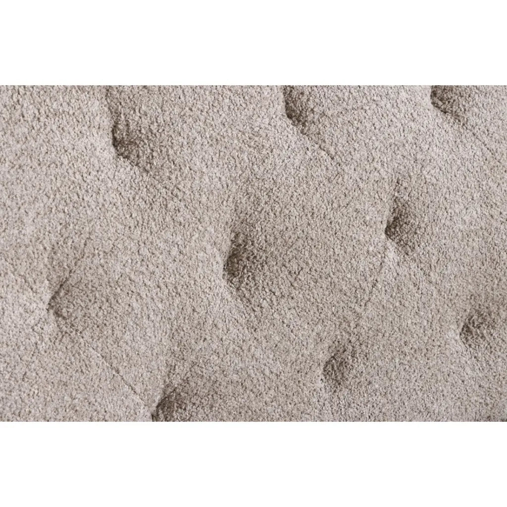 Divano trasformabile MILES beige – Divano classico in tessuto bouclé con struttura in legno massiccio
