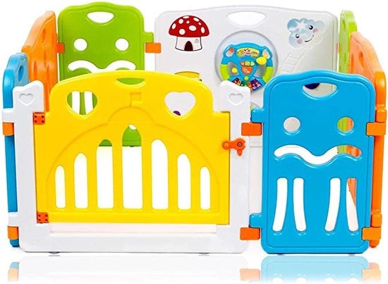 Box per Bambini, Area di Gioco, Grande Centro di Attività con Superficie Antiscivolo
