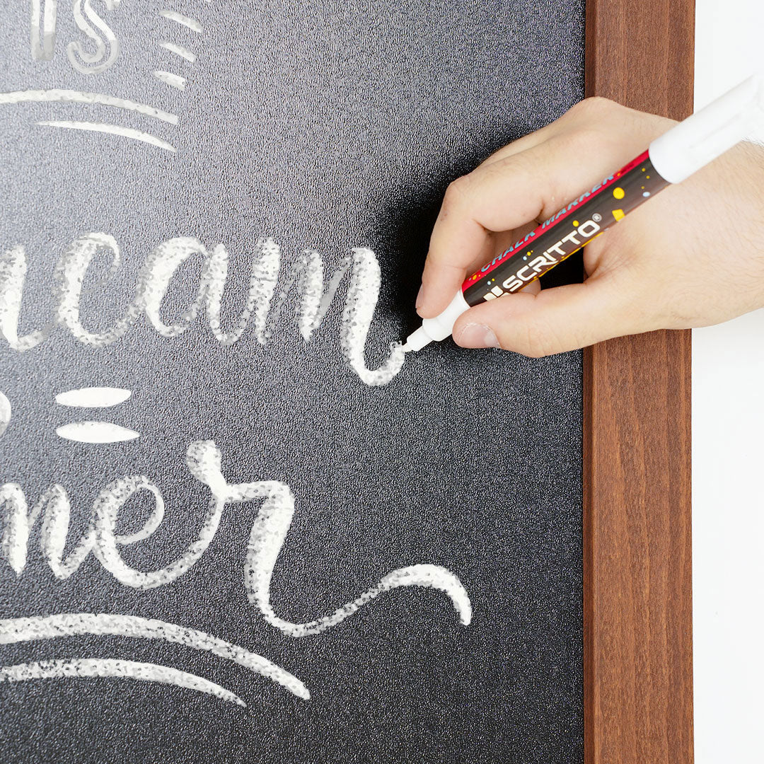 Lavagna con Cornice in Legno 60x80 cm in Legno Dark Wood