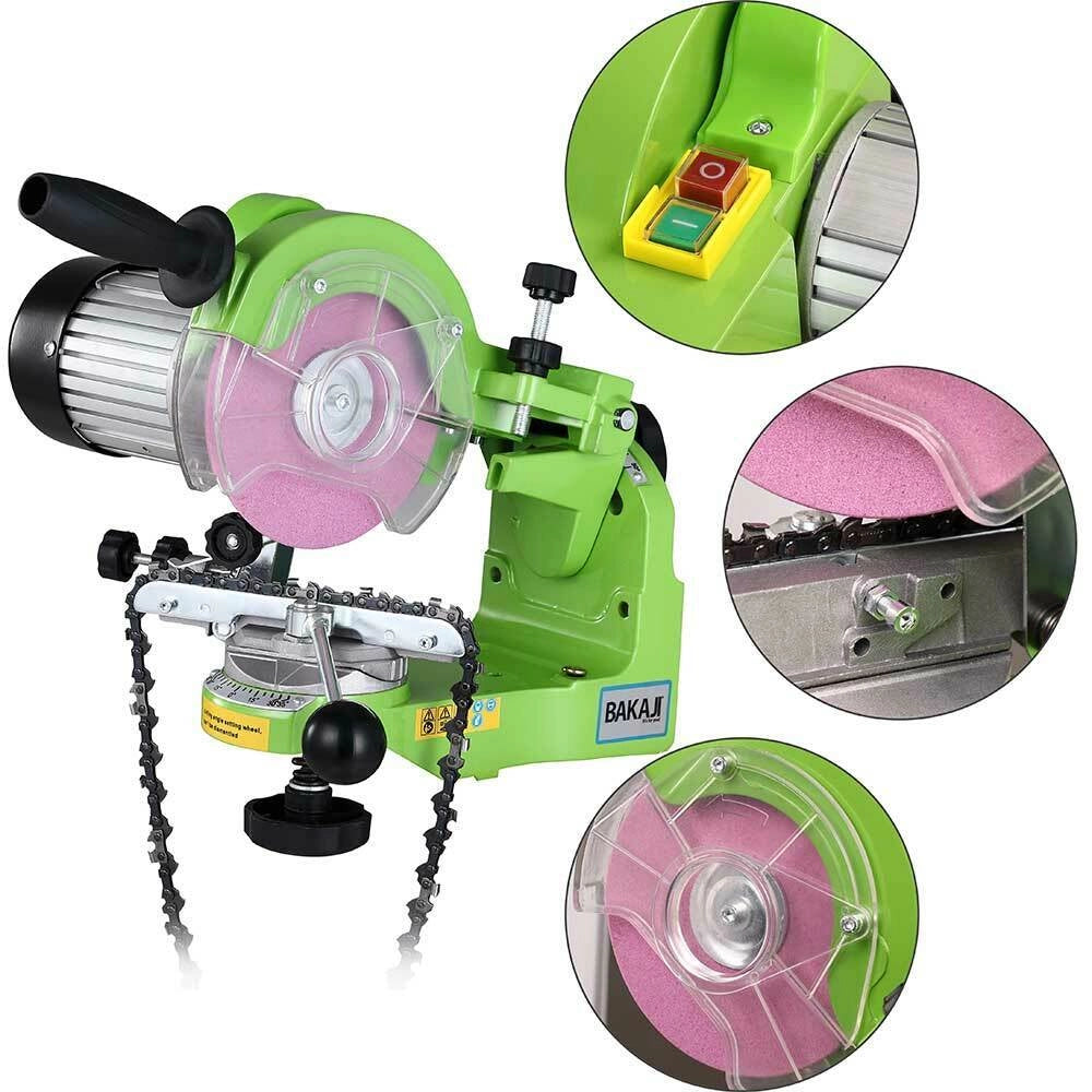 Affilacatene Elettrico Catena Motosega Affila Catena da banco 230W 2 Dischi 145