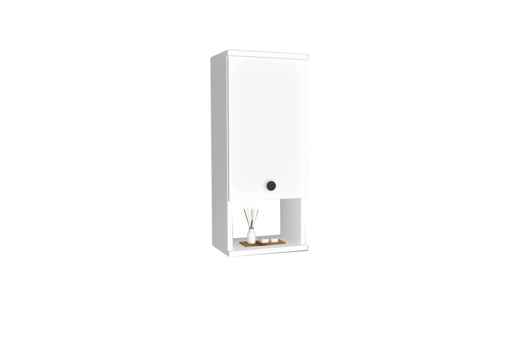 Mobile da bagno in legno "Mis" - 30 x 21 x 71 cm - Bianco