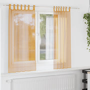 Tende in Voile con Passanti 2 pz Arancio 140x175 cm 4102282