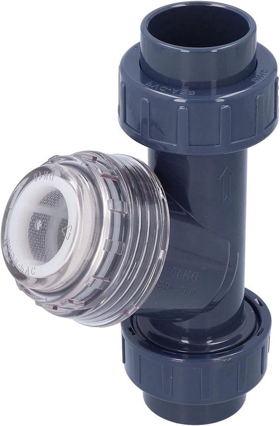 Filtro a Y di tipo 40mm DN40 per trattamento dell'acqua con sistema di filtrazione in PVC Plus.