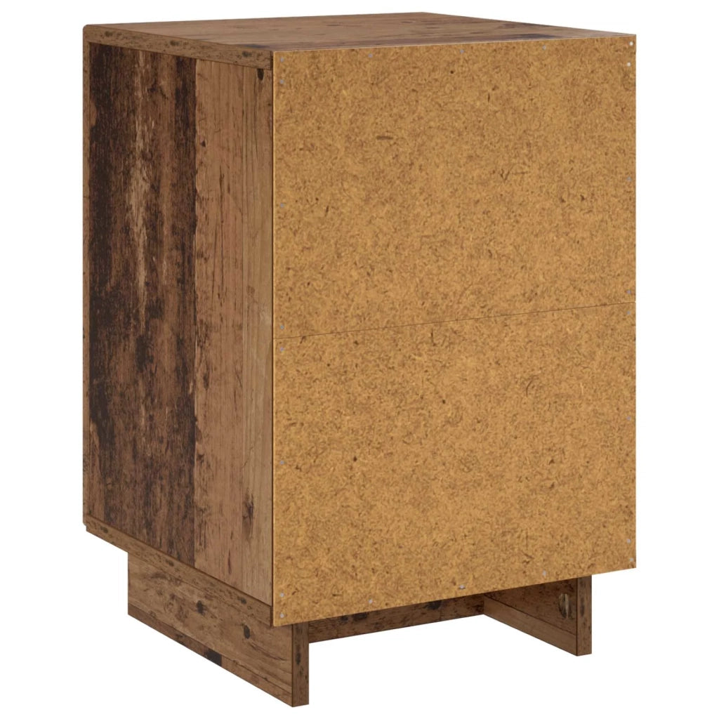 Armadio da Notte 2 pcs Legno antico 33,5 x 34,5 x 50 cm 8011420