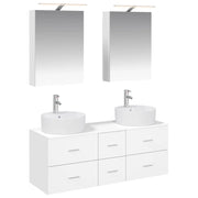 Set di mobili per il bagno 5 pcs Bianco 3406911