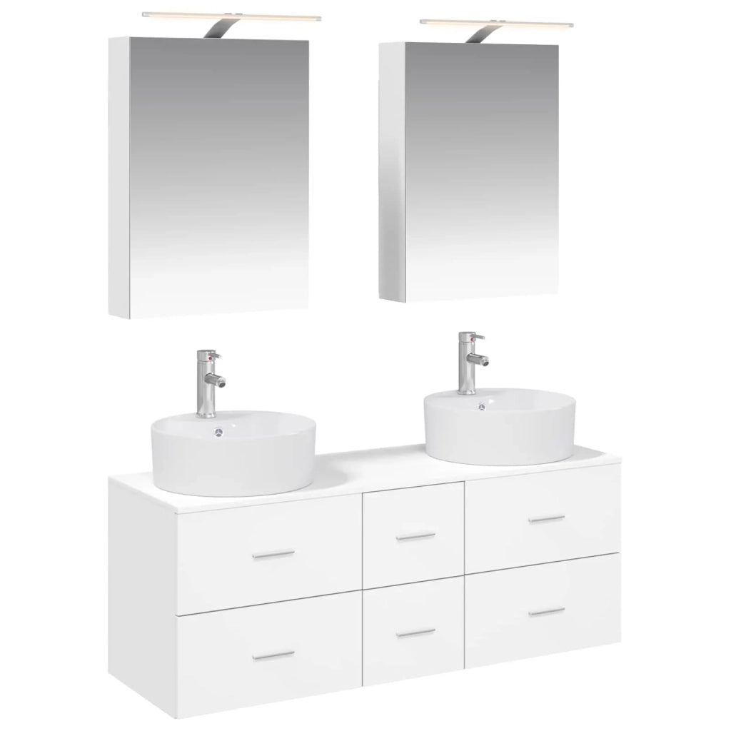 Set di mobili per il bagno 5 pcs Bianco 3406911