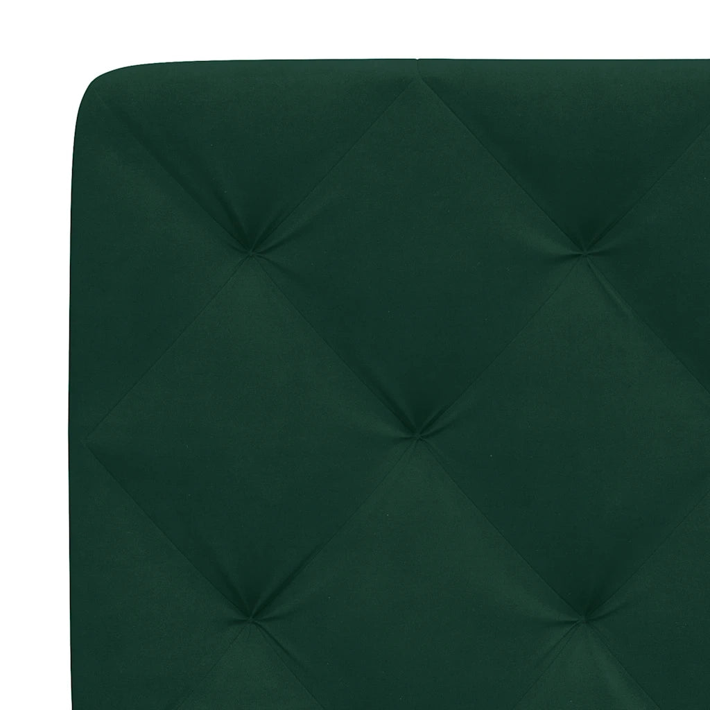 Cuscino Testiera Verde Scuro 200 cm in Velluto CFW8518312