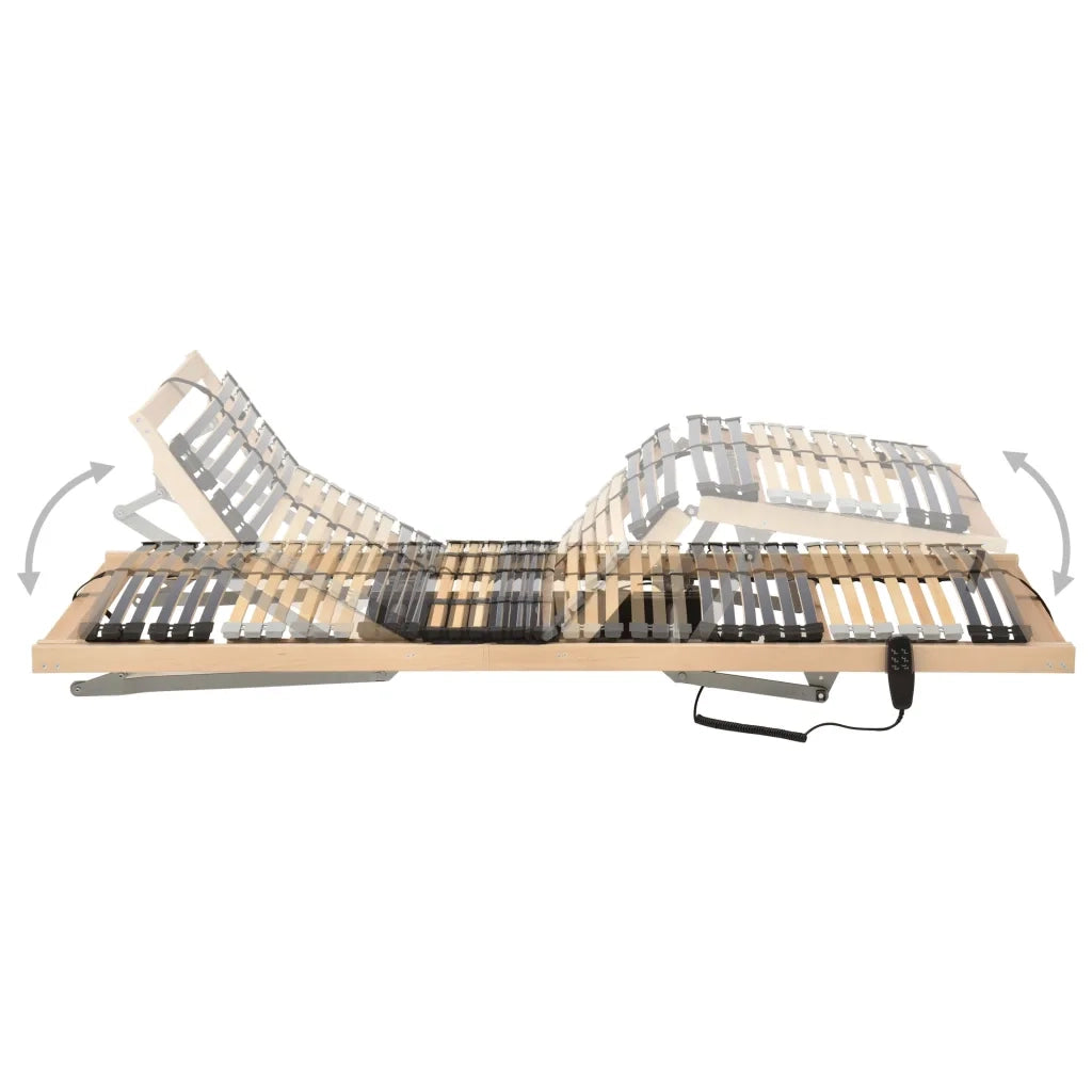 Letto con Telaio a Doghe Elettrico 42 Doghe 7 Zone 80x200 cm 321827